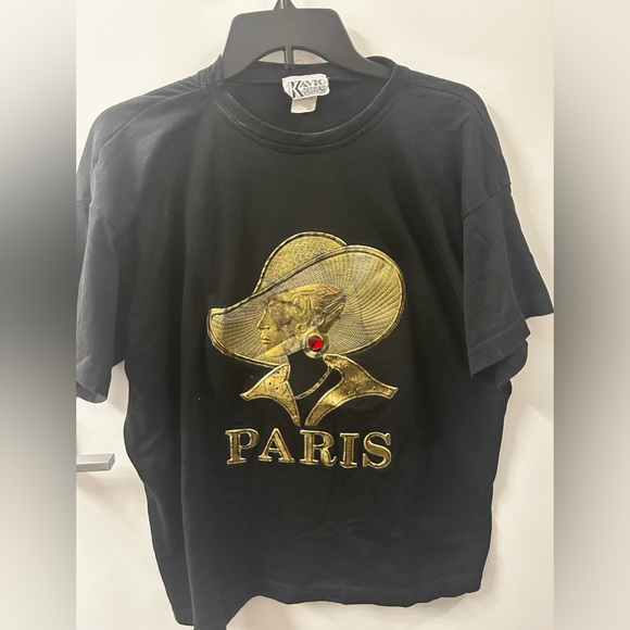 Kavio Tops - VINTAGE 1980’s Kavio Designs Paris T-Shirt